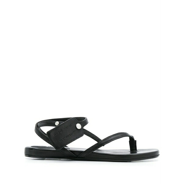 象牙色 レディース サンダル シューズ Strappy flat sandals -