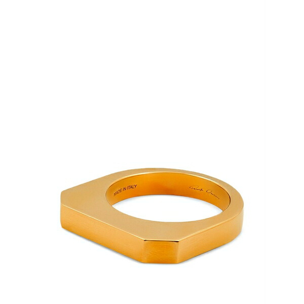 リックオウエンス メンズ 輪っか 付属物 Hollywood ring Gold