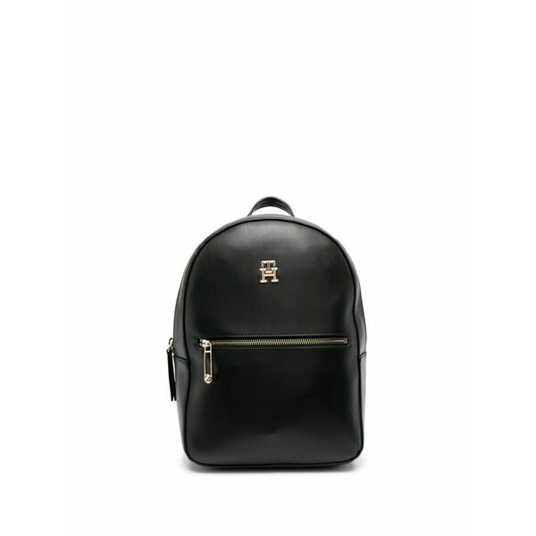 トミー ヒルフィガー レディース うしろ側風呂敷き包み・背嚢 御徒面子 Logo-plaque backpack Black