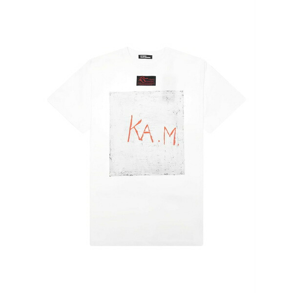 ラフ・シモンズ メンズ ティーシャツ トップス K.a.m. t-shirt White