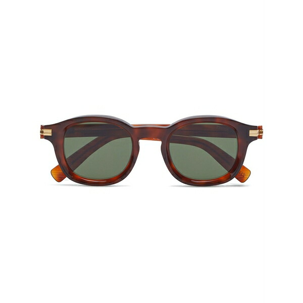ゼニア メンズ サングラス・アイウェア 付属物 Round-frame tinted sunglasses Brown