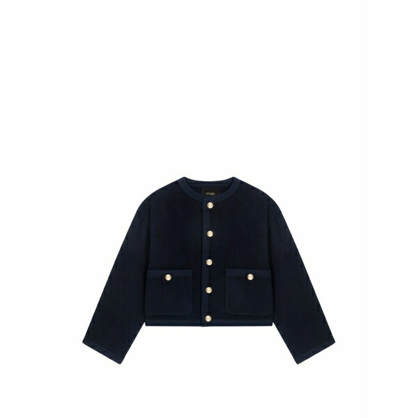マージュ レディース 上衣＆上衣 アウター Pocket button jacket Blue