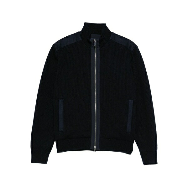 ポールアンドシャーク メンズ ジレー アウター Zip-up wool cardigan Blue
