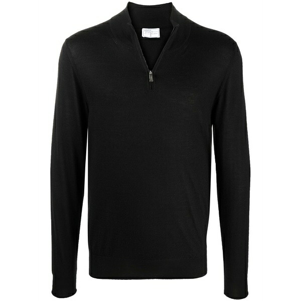 フェデーリ メンズ 編み物\u0026スウェーター アウター Roll-neck rib-trimmed jumper Black