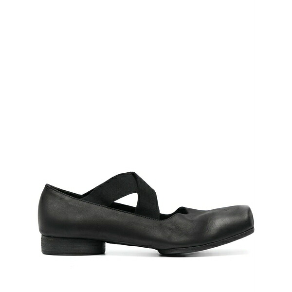 ユマ・一 レディース サンダル シューズ Criss-cross ballet flats Black