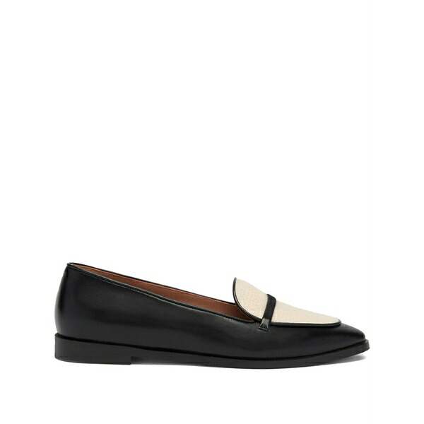 マローンスリアーズ レディース スリッポン・ローファー シューズ Leather paneled loafers Black