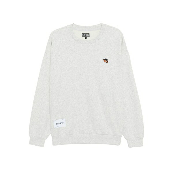 イズエ メンズ パーカー・スウェットシャツ アウター Logo-embroidered sweatshirt Grey