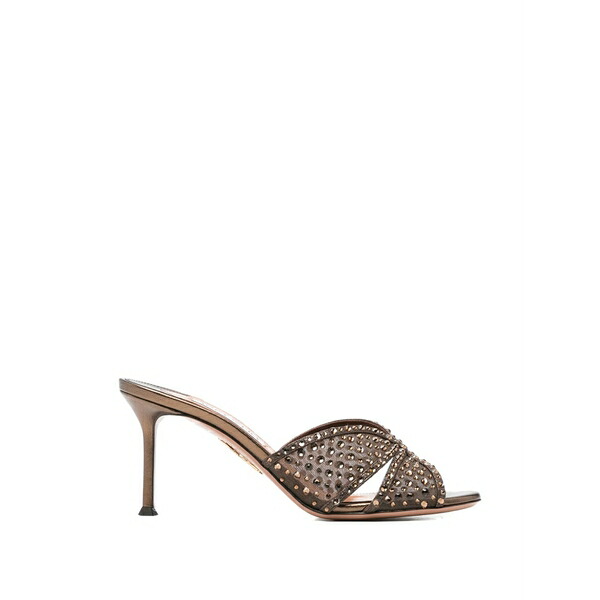 アクアズーラ レディース サンダル シューズ Crystal lover sandals Brown｜asty