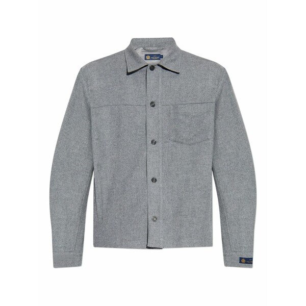 ポールアンドシャーク メンズ プルオーバー トップス Button-fastening patch-pocket shirt Grey