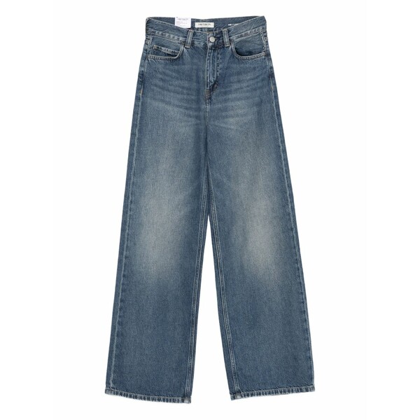 鉄道車両ハート形 レディース ジーンズズボン下 ボトムス Logo-patch jeans Blue