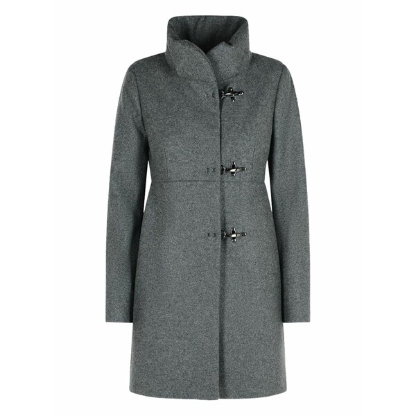 フェイ レディース 厚地の外套 アウター High-neck coat Grey