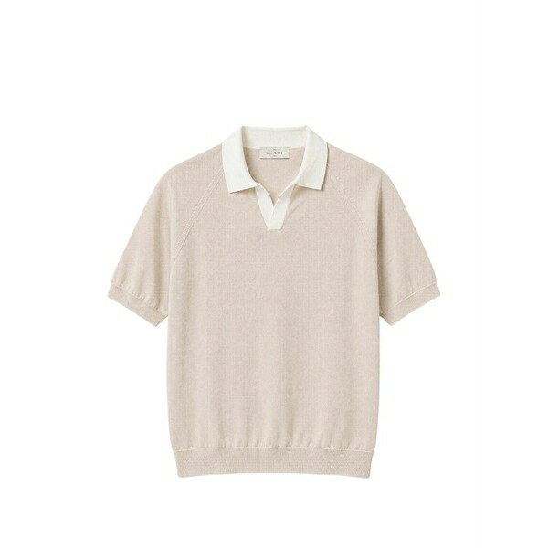 グランサッソ メンズ スポーツシャツ トップス Raglan-sleeve polo shirt Neutrals