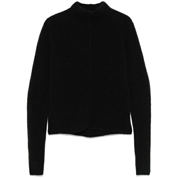 リックオウエンス レディース 編み物\u0026スウェーター アウター Headon lupetto sweater Black