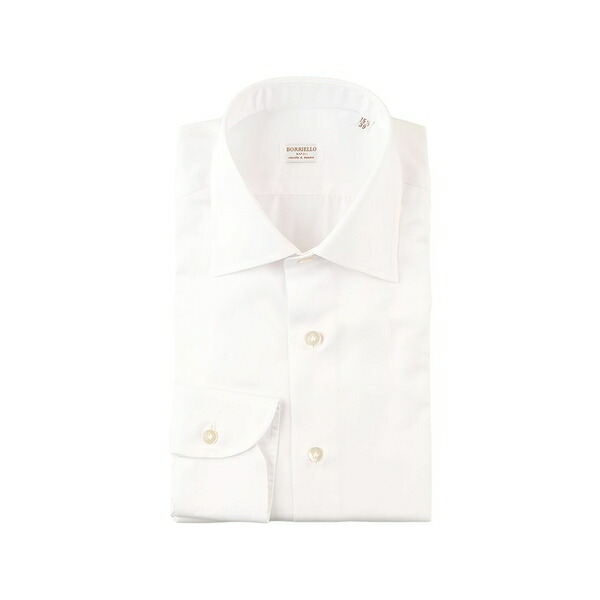 ボリエッロ メンズ プルオーバー トップス Spread-collar button-up shirt White