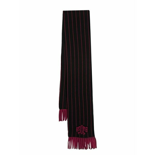 バリー メンズ えり巻き・袈裟・えり巻き 付属物 Stripe-print logo-crest scarf Black