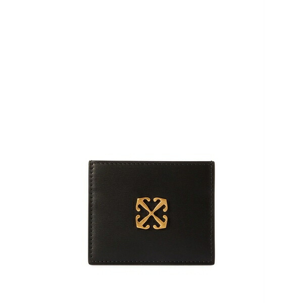 象牙色 レディース 金入れ 付属物 Jitney leather card holder Black