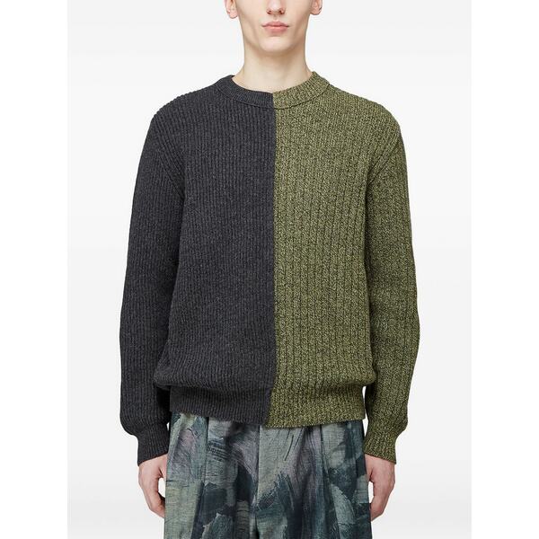 プリングル オブ スコットランド メンズ 編み物\u0026プルオーバー アウター Rib-knit sweater Green