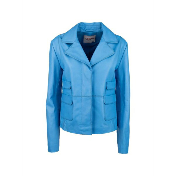 アイスバーグレタス レディース 上衣＆上衣 アウター Multiple-pocket jacket Blue