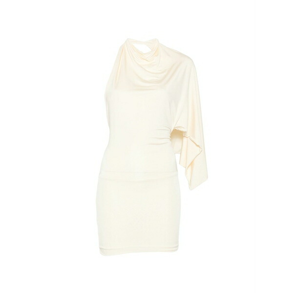 アヤ ムーサ レディース 衣裳 トップス Elena cape-detail mini dress White