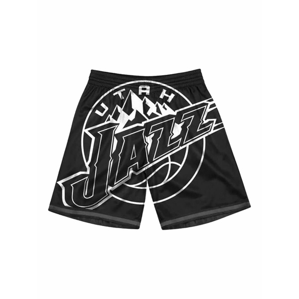 ミッチェル\u0026ネス メンズ 心地よいズボン下 ボトムス Utah jazz big face 3.0 shorts Black