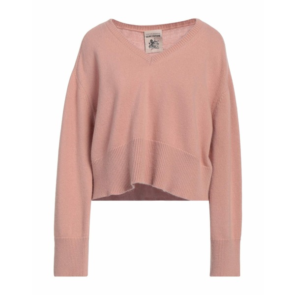 【送料無料】 セミクチュール レディース ニット&セーター アウター Sweaters Pink