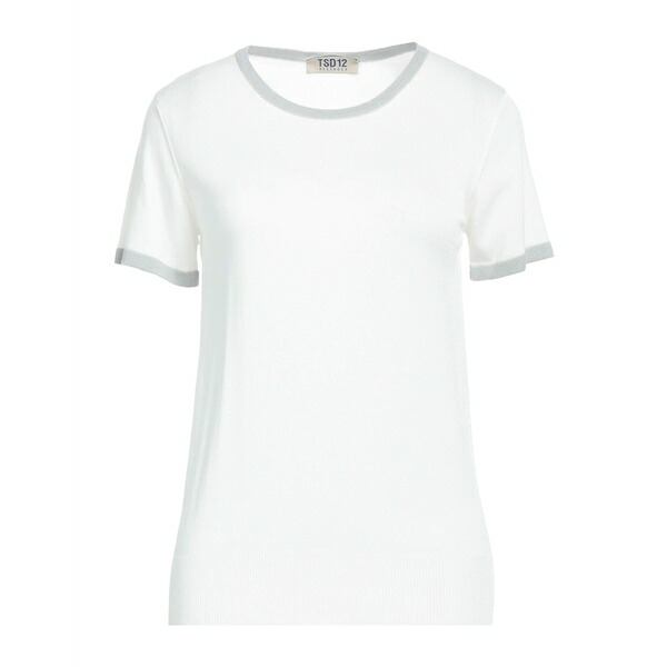 【送料無料】 ティーエスディ12 レディース ニット&セーター アウター Sweaters White