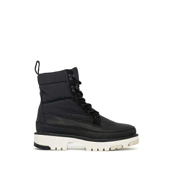 リーヴァイズジーンズ レディース ブーツ シューズ Padded biker boots Black
