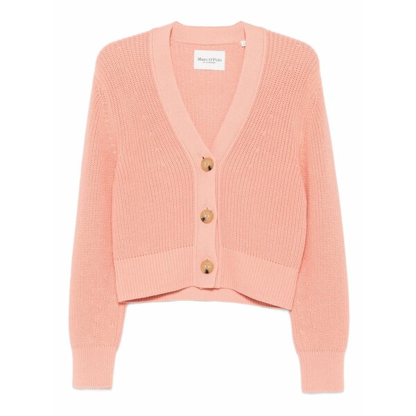 マルコポーロ レディース ジレー アウター V-neck cardigan Pink