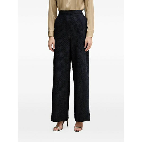 ジョセフリブコフ レディース 心地好いズボン下 ボトムス Textured wide-leg trousers Blue