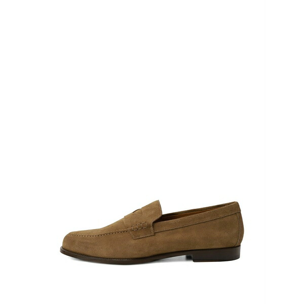ドンカルズ メンズ スリッポン・ローファー シューズ Suede penny loafers Brown