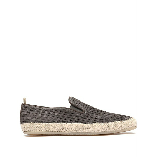 オフィチーネ 創造的 メンズ スリッポン・ローファー シューズ Woven loafers Grey