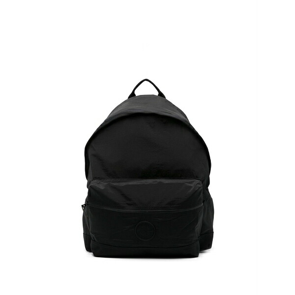 ストーンアイランド メンズ うしろ側容器に並べる・背嚢 御徒面子 Compass-motif backpack Black