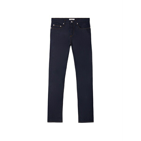 真砂ロ メンズ ジーンズズボン下 ボトムス Raw slim-fit jeans Blue