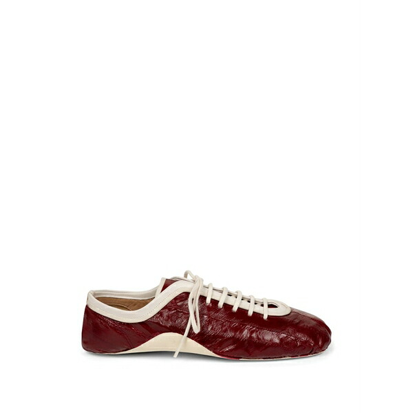 ドリス・ヴァン・ノッテン レディース スニーカー シューズ Leren leather ballerina sneakers Red