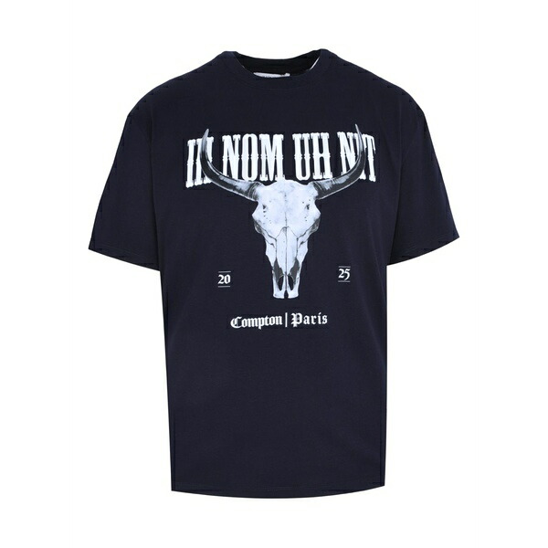インノミネイト メンズ プルオーバー トップス Skull-print t-shirt Blue
