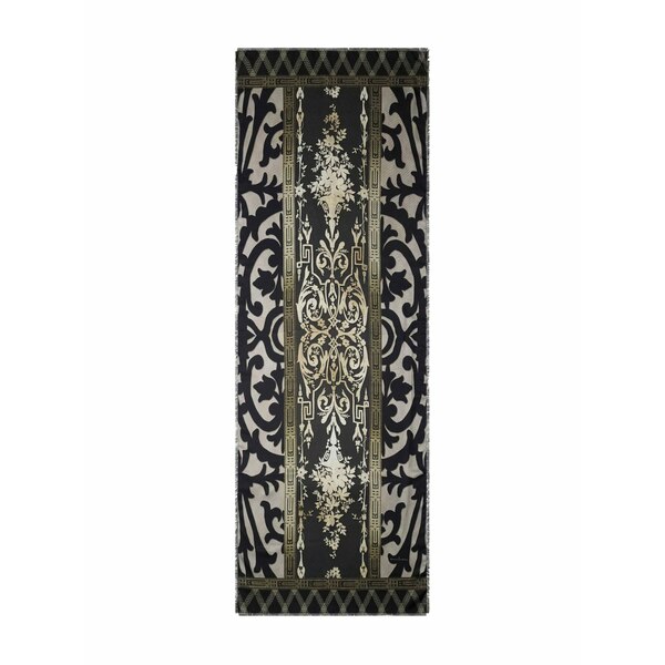 ピエール＝ルイ・マシア メンズ えり巻き・袈裟・えり巻き 付属物 Geometric-pattern silk scarf Black