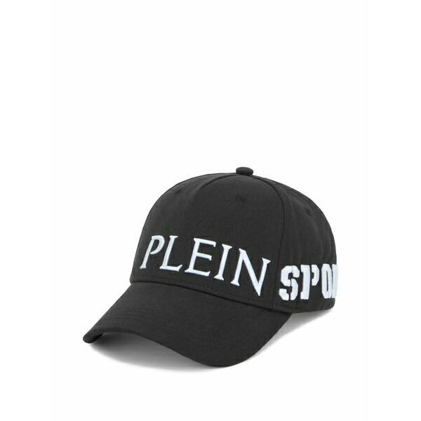 飾り気の無い運動競技 メンズ かぶり笠 佩び物 Embroidered-logo baseball cap Black