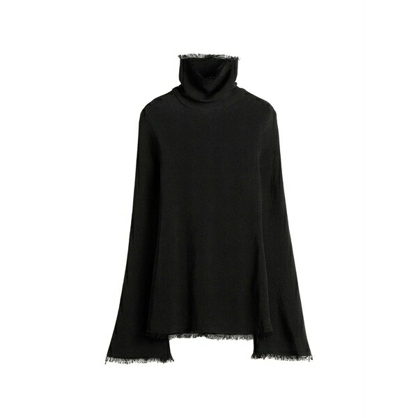 トーテム レディース Tシャツ トップス Frayed-edge slim top Black｜asty