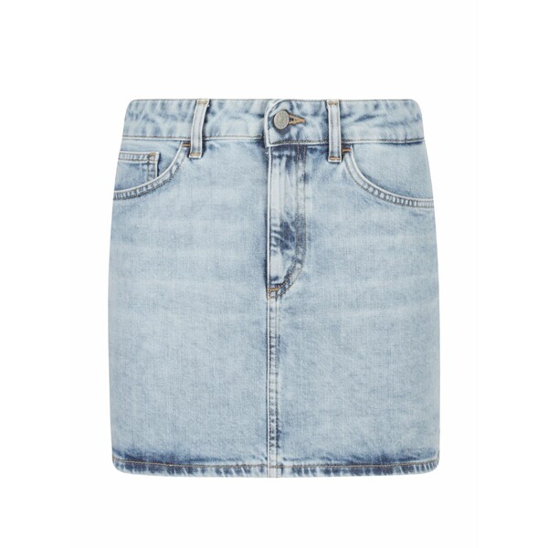 ドンダップ レディース ジーンズズボン下 ボトムス Faded-wash skirt Blue