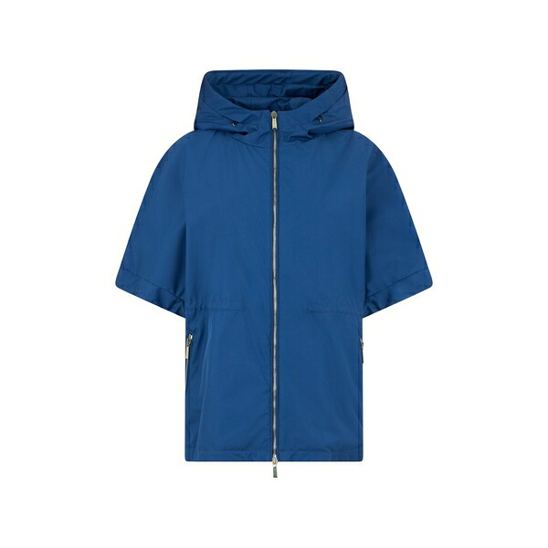 ムーレー レディース ジャケット＆ブルゾン アウター Hooded short-sleeve jacket Blue｜asty 116,800円