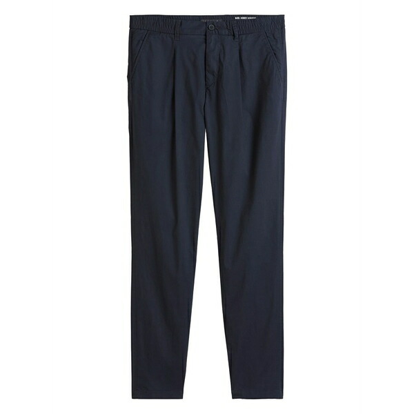 マルコポーロ メンズ 心地好いズボン下 ボトムス Pleated-front trousers Blue