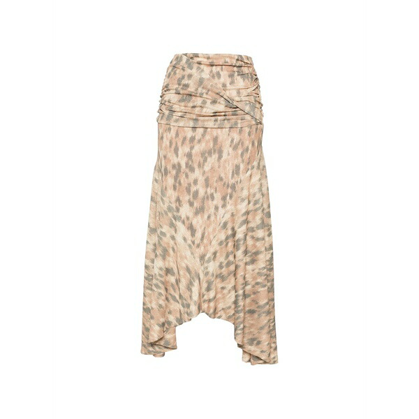 ガニー レディース スカート ボトムス Printed ruched skirt Neutrals|asty