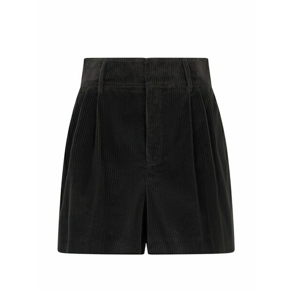 レッドヴァレンティノ レディース カジュアルパンツ ボトムス Corduroy pleated shorts Black|asty