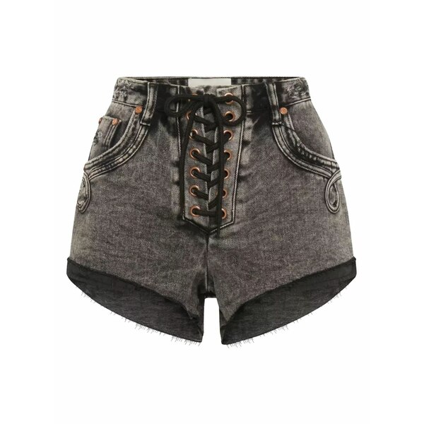 ワン ティースプーン レディース カジュアルパンツ ボトムス Lace-up shorts Grey