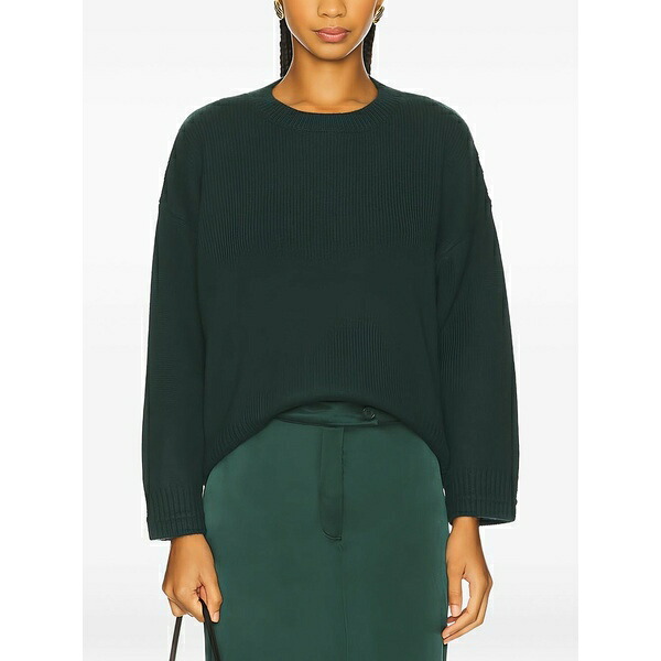 補欠選手リン レディース 編み物\u0026ティーシャツ アウター Long-sleeve sweater Green