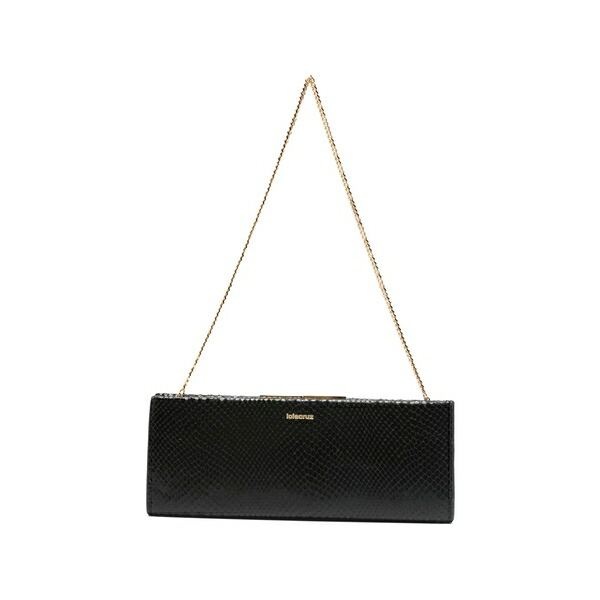 ローラはりつけ台 レディース クラッチペダル御徒面子 御徒面子 Chain-strap clutch bag Black