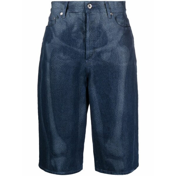 オフホワイト メンズ カジュアルパンツ ボトムス Body scan denim shorts Blue|asty