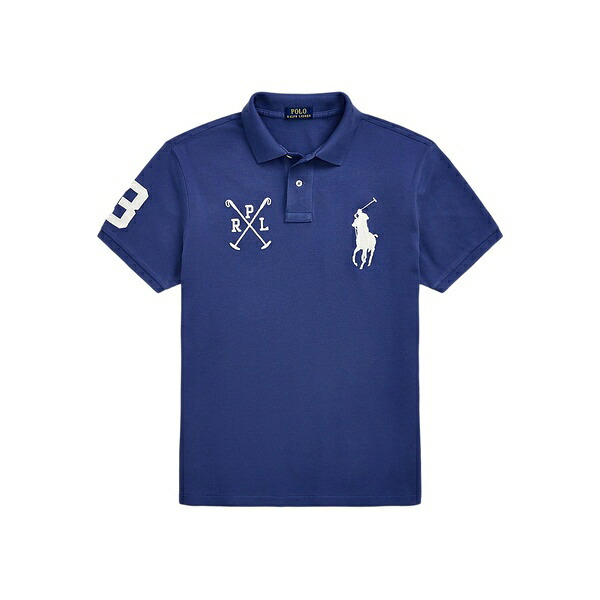 ラルフローレン メンズ ポロシャツ トップス Cotton polo shirt Blue｜asty