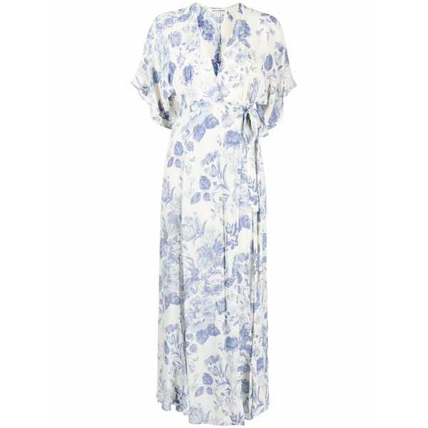 リフォメーション レディース ワンピース トップス Winslow draped wrap dress White|asty