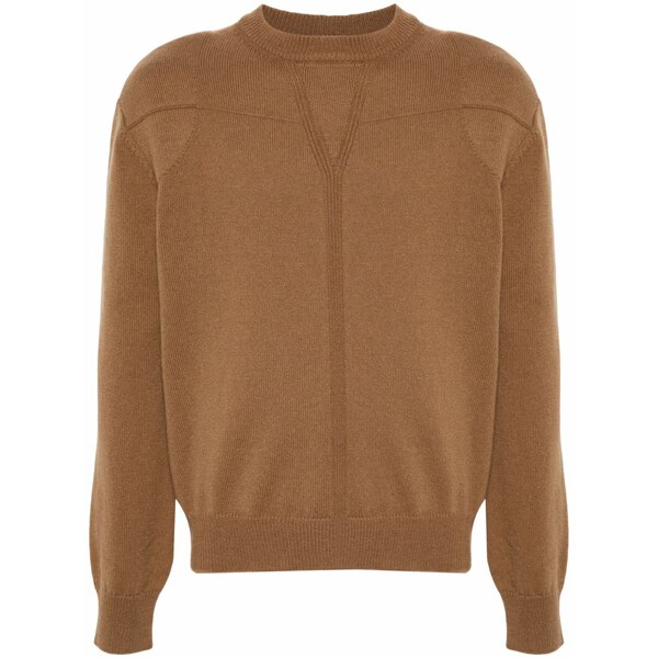 ジル・サンダー メンズ 編み物\u0026プルオーバー アウター Crew-neck sweater Brown